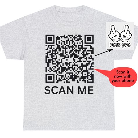 qr code shirt fuck you|Fuck You Qr Code T.